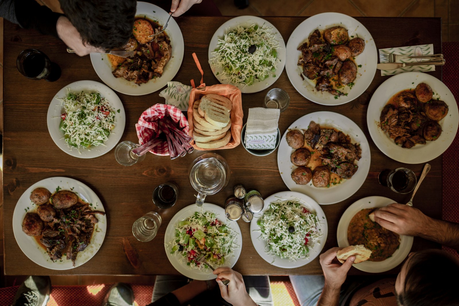 A selection of food for sharing